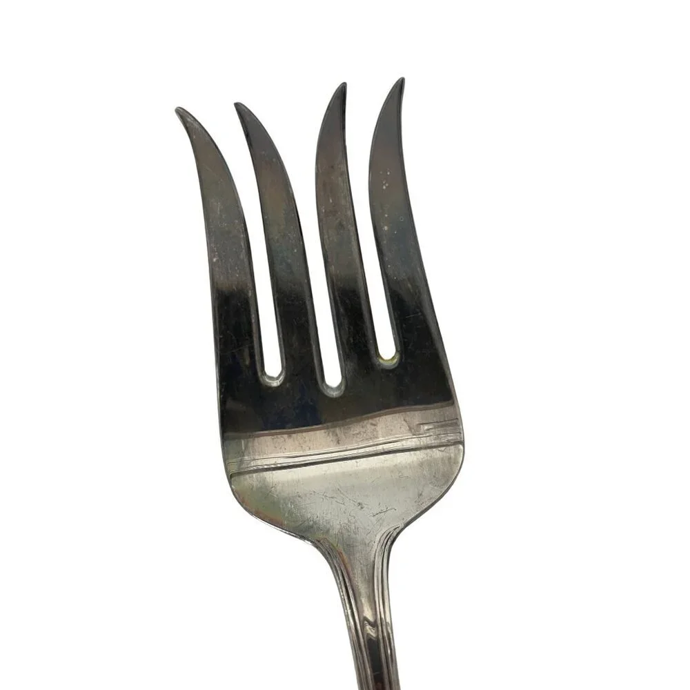 Gorham‎ Heritage Silver Plate Serving Fork Italy Vintage